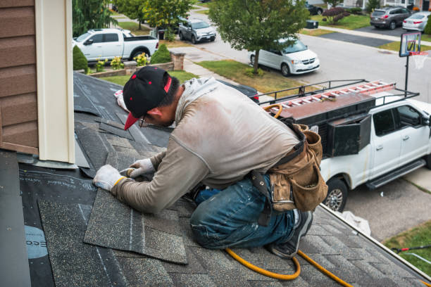 Professional Storm Damage Roof Repair technician working in Rye, CO